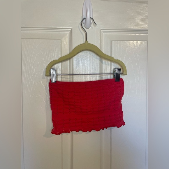 Free People Eyelet Ruffle Bandeau - Picture 2 of 4